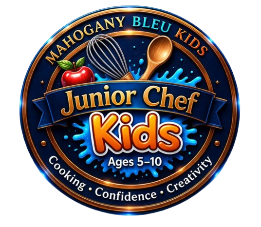 Junior Chef Kids logo with spoon and whisk